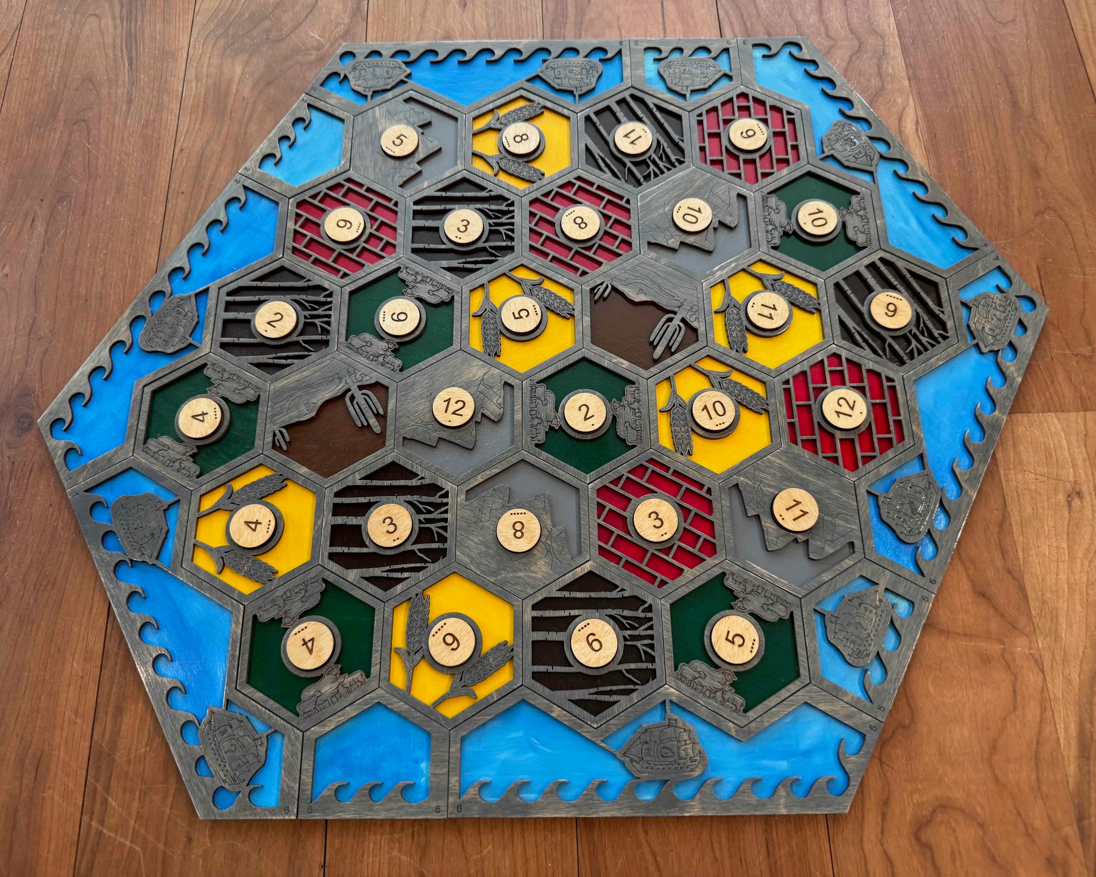 Wood Catan Board