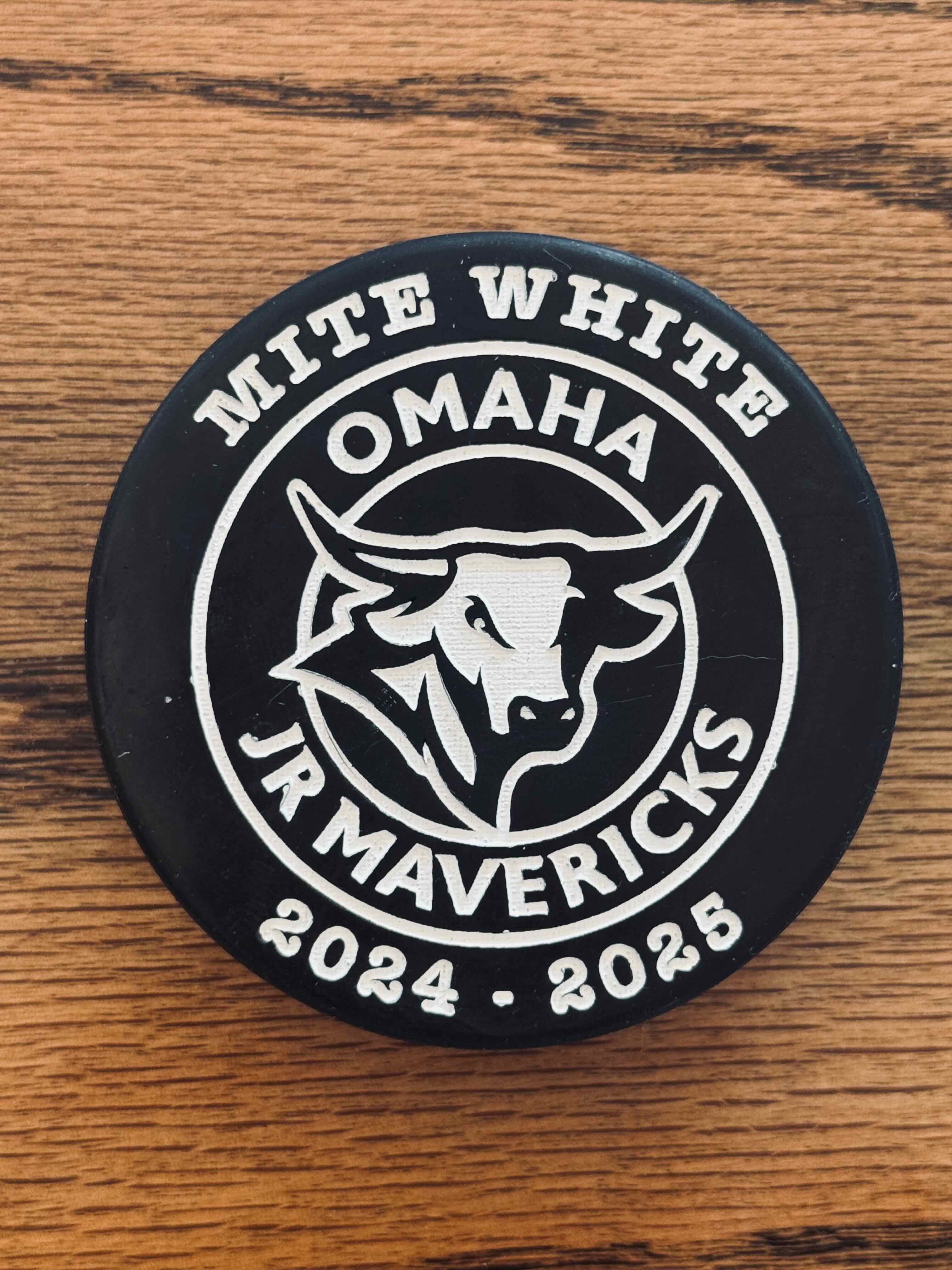 Engraved Hockey puck